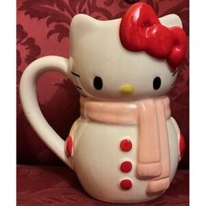 New Hello Kitty Winter Snowman Coffee Mug - Sanrio